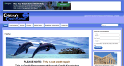 Desktop Screenshot of cristinascreditsense.net